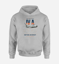 Thumbnail for Dassault Mystère IV A design on light gray double-side hoodie, single-side print