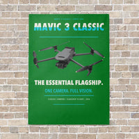 Thumbnail for DJI Mavic 3 Classic vertical canvas print - no frame - green background