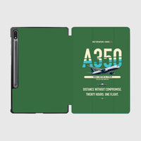 Thumbnail for Airbus A350-900ULR design on green samsung tablet tablet case