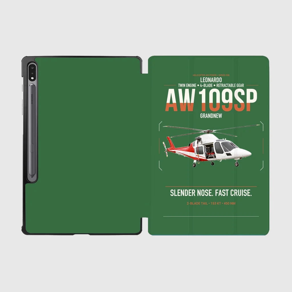 Leonardo AW109SP GrandNew design on green samsung tablet tablet case