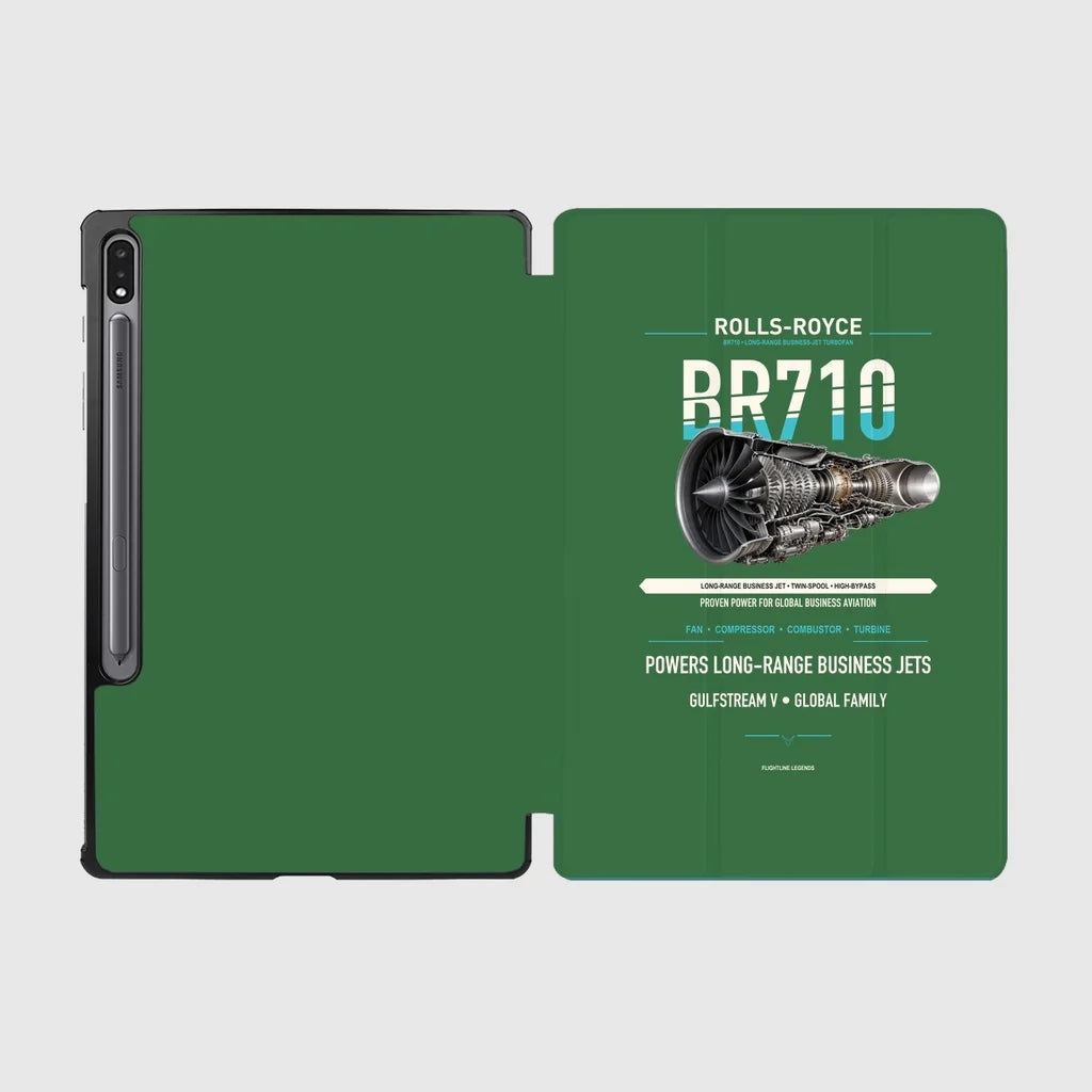 BR710 design on green samsung tablet tablet case