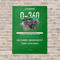 Thumbnail for O-360 vertical canvas print - no frame - green background
