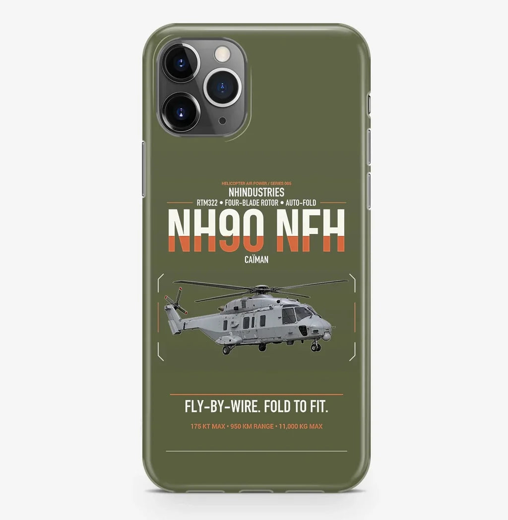 NHIndustries NH90 NFH Caïman design on green army magsafe iphone case, for iPhone Pro Max