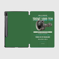 Thumbnail for TRENT 1000 TEN design on green samsung tablet tablet case
