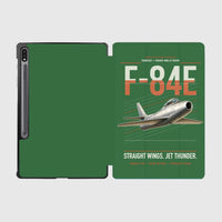 Thumbnail for F-84E Thunderjet design on green samsung tablet tablet case