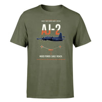 Thumbnail for AJ-2 Savage Tanker design on green army double-side t-shirt, single-side print