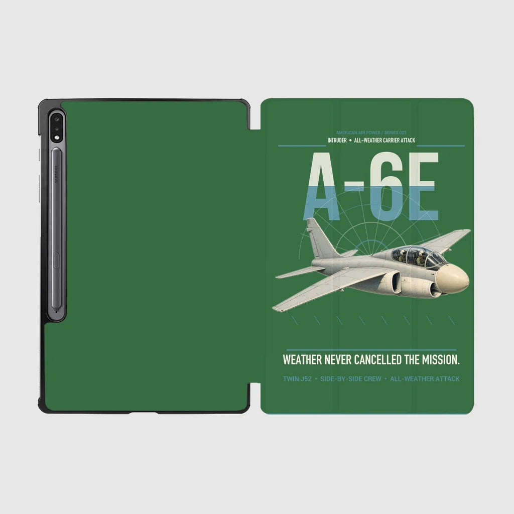 A-6E Intruder design on green samsung tablet tablet case