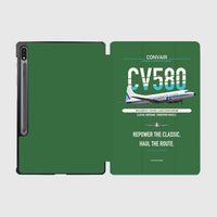 Thumbnail for Convair 580 design on green samsung tablet tablet case