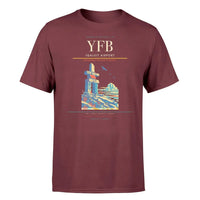 Thumbnail for Iqaluit Airport (YFB) T-Shirt single-side front print in Dark Red | iqaluit-airport-yfb-double-side-t-shirt