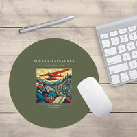Thumbnail for VINTAGE G4415 - The Gold Assay Run - Designed Mouse Pads design on greenarmy round