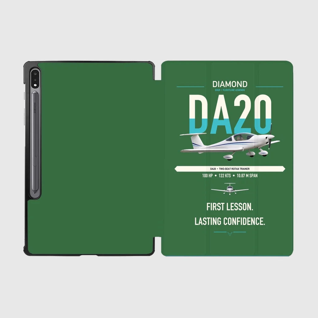 Diamond DA20 design on green samsung tablet tablet case