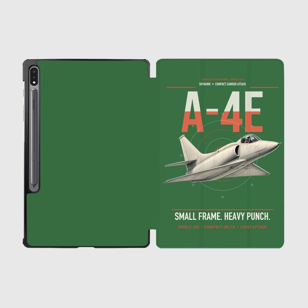 A-4E Skyhawk design on green samsung tablet tablet case