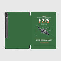 Thumbnail for Airbus H225 design on green samsung tablet tablet case