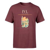 Thumbnail for Ivalo Airport (IVL) T-Shirt single-side front print in Dark Red | ivalo-airport-ivl-double-side-t-shirt