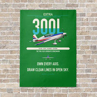 Thumbnail for Extra 300L vertical canvas print - no frame - green background