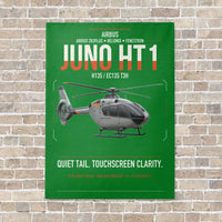 Thumbnail for Airbus H135 Juno HT1 vertical canvas print - no frame - green background