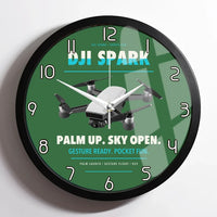 Thumbnail for DJI Spark design on green framed wall clock