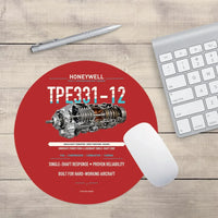 Thumbnail for TPE331-12 design on red round mouse pad