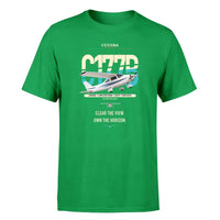 Thumbnail for Cessna 177B Cardinal design on green t-shirt, single-side print