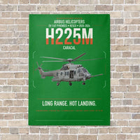 Thumbnail for Airbus Helicopters H225M Caracal vertical canvas print - no frame - green background