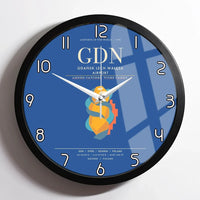 Thumbnail for Gdansk Lech Waesa Airport GDN Wall-Clock Framed - Blue