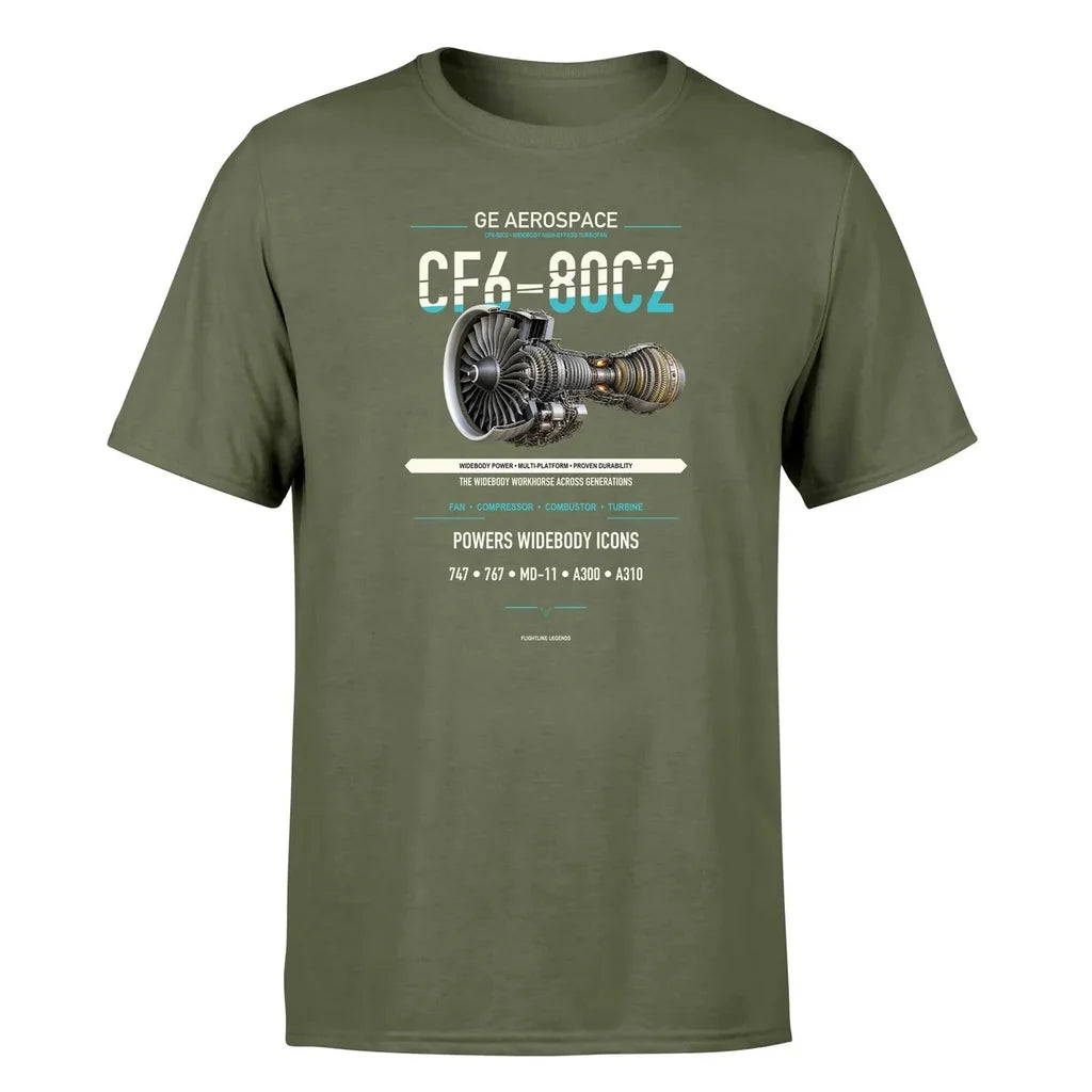 CF6-80C2 design on green army single side