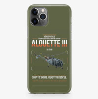 Thumbnail for Aérospatiale SA 316B Alouette III design on green army magsafe iphone case, for iPhone Pro Max
