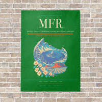 Thumbnail for Rogue Valley International–Medford Airport MFR vertical canvas print - no frame - green background