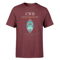 Thumbnail for Afonso Pena International Airport (CWB) T-Shirt single-side front print in Dark Red | afonso-pena-international-airport-cwb-double-side-t-shirt