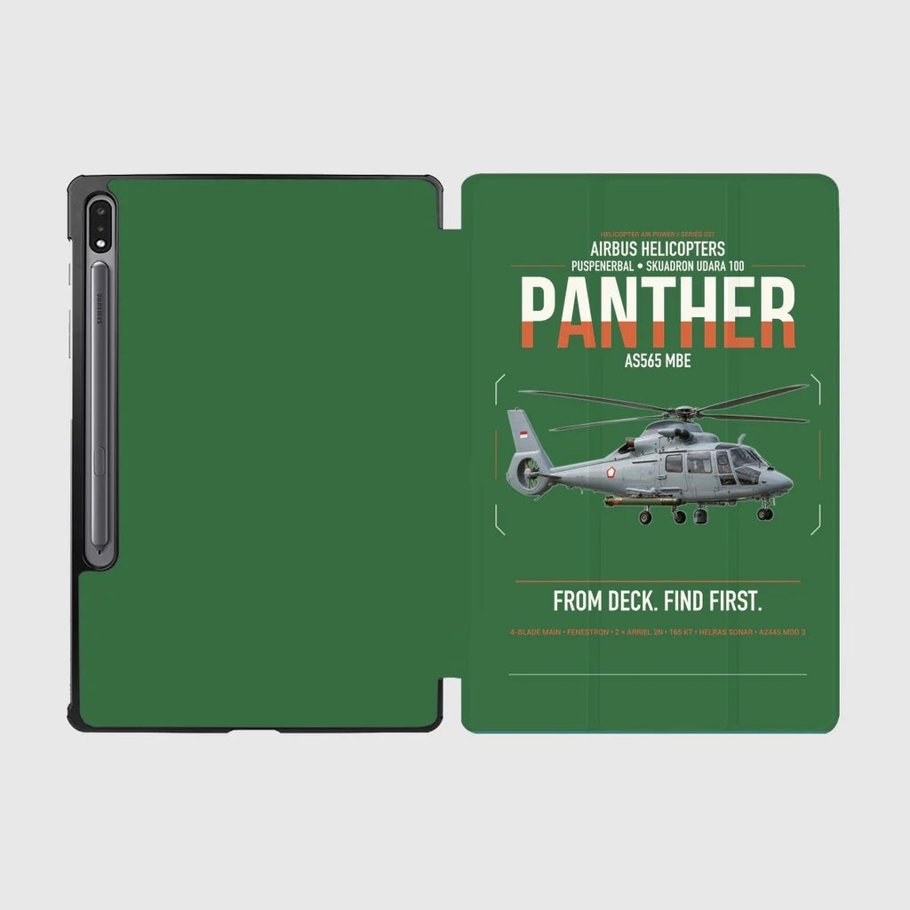 Airbus Helicopters AS565 MBe Panther design on green samsung tablet tablet case