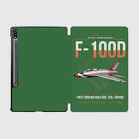 Thumbnail for F-100D Super Sabre design on green samsung tablet tablet case