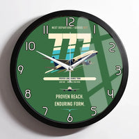 Thumbnail for Boeing 777-200ER design on green framed wall clock