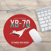 Thumbnail for XB-70A Valkyrie design on red round mouse pad