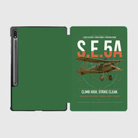 Thumbnail for Royal Aircraft Factory S.E.5a design on green samsung tablet tablet case