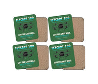 Thumbnail for DJI FlyCart 100 design on green 4 pieces set coaster
