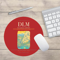 Thumbnail for Dalaman Airport (DLM) design on red round mouse pad