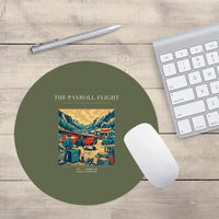 Thumbnail for VINTAGE G4413 - The Payroll Flight - Designed Mouse Pads design on greenarmy round