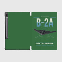Thumbnail for B-2A Spirit design on green samsung tablet tablet case