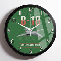 Thumbnail for B-1B Lancer design on green framed wall clock
