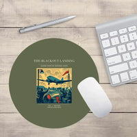 Thumbnail for VINTAGE G4501 - The Blackout Landing - Designed Mouse Pads design on greenarmy round