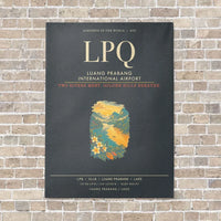 Thumbnail for Luang Prabang International Airport LPQ - Canvas Framed - Gray