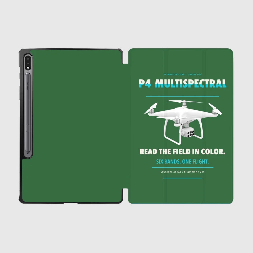 DJI P4 Multispectral design on green samsung tablet tablet case