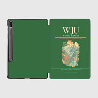 Thumbnail for Wonju Airport (WJU) design on green samsung tablet tablet case