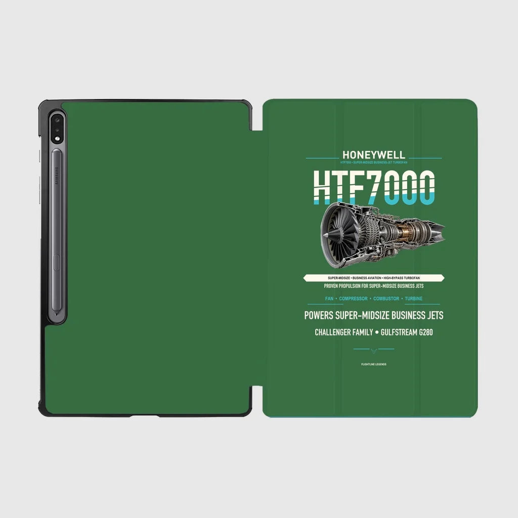 HTF7000 design on green samsung tablet tablet case