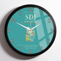 Thumbnail for Sendai Airport SDJ Wall-Clock Framed - Turquoise