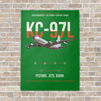 Thumbnail for KC-97L STRATOFREIGHTER vertical canvas print - no frame - green background