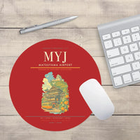 Thumbnail for Matsuyama Airport (MYJ) design on red round mouse pad