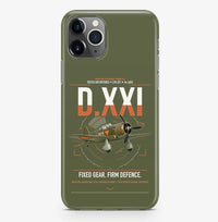 Thumbnail for Fokker D.XXI — Dutch LVA aircraft 221 design on green army magsafe iphone case, for iPhone Pro Max