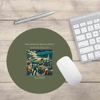 Thumbnail for VINTAGE G4495 - The Monsoon Break Sprint - Designed Mouse Pads design on greenarmy round