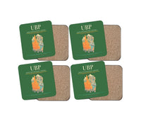 Thumbnail for Ubon Ratchathani Airport (UBP) design on green 4 pieces set coaster